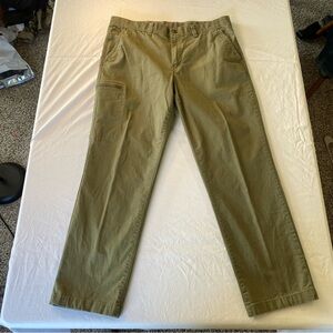 Men's Olive Weatherproof Utility Pants 34x30